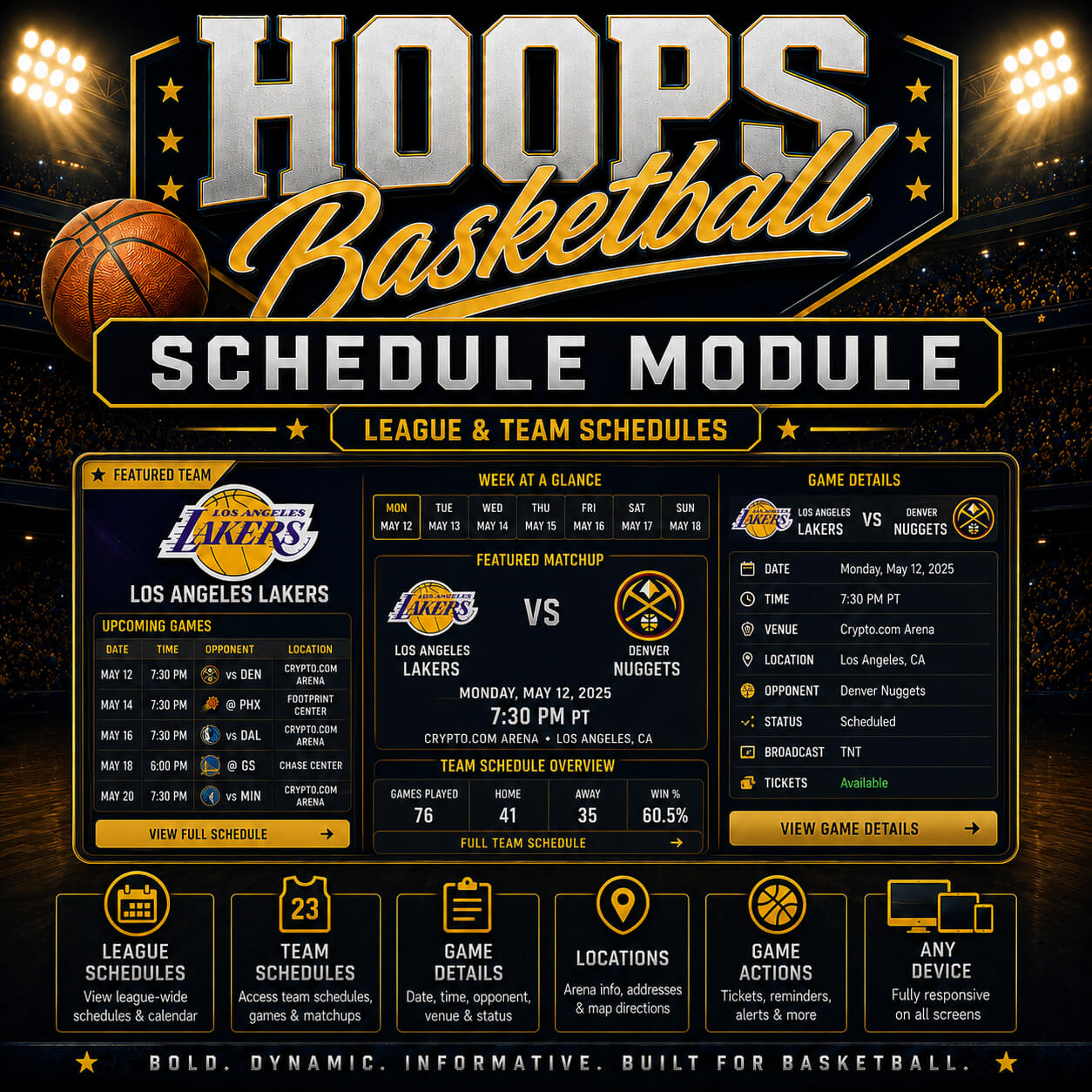 Hoops Schedule Module