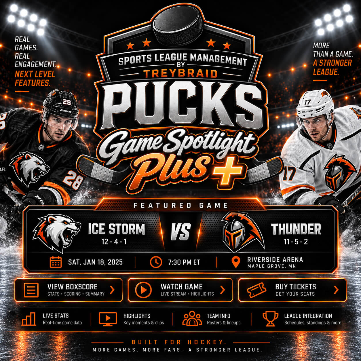 Pucks Game Spotlight Plus Module