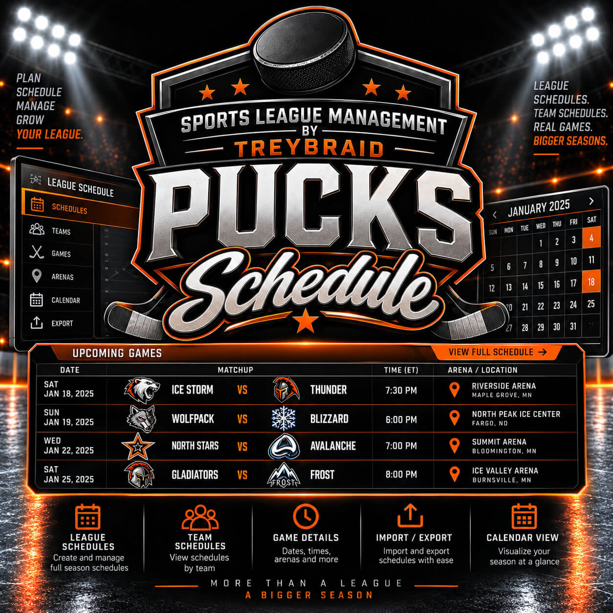 Pucks Schedule Module